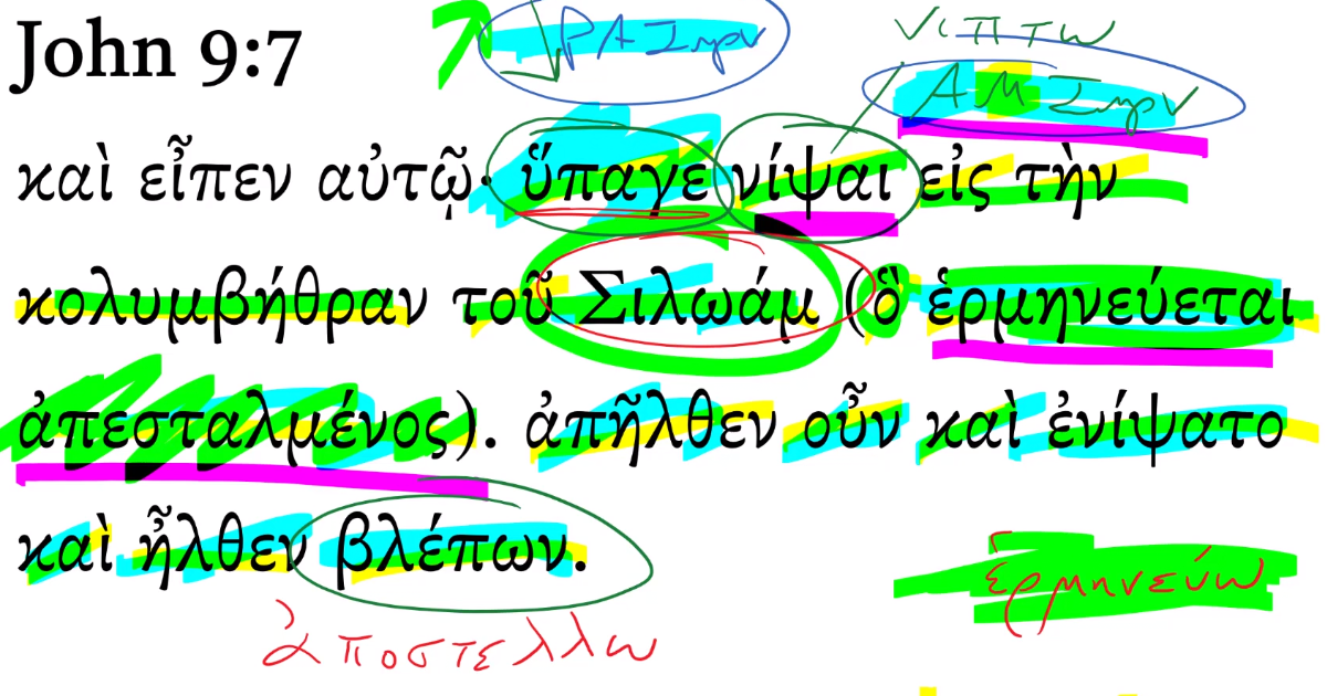 John 9:7 | Daily Dose of Greek